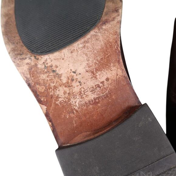 Rockport Shoes Men 8.5 Oxford Cap Toe Leather Dress Formal Classic Comfort Brown - Picture 14 of 16